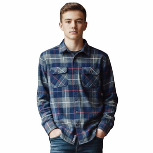 Jachs Plaid Flannel Shacket Button Up Top Shirt Fits Men Small